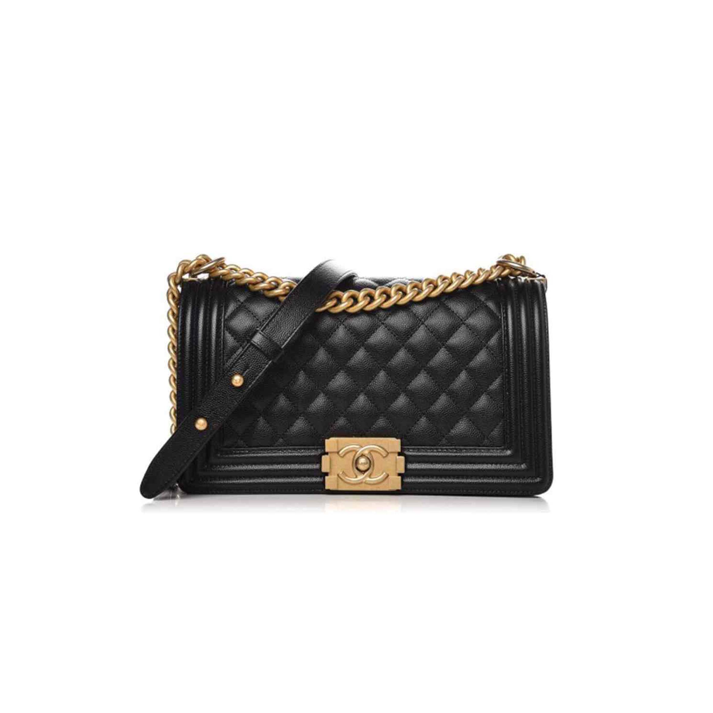 Ch*el boy Ch*el handbag gold hardware a67086 y83339 94305 (25*15*9cm)